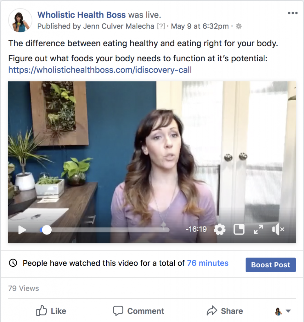 FB Live Food Sensitivities